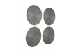Phillips Collection Home Phillips Collection Ripple Wall Disc, Set of 4, Resin, LG, Polished Aluminum