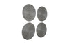 Phillips Collection Home Phillips Collection Ripple Wall Disc, Set of 4, Resin, LG, Polished Aluminum