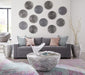 Phillips Collection Home Phillips Collection Ripple Wall Disc, Set of 4, Resin, LG, Polished Aluminum