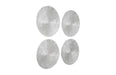 Phillips Collection Home Phillips Collection Ripple Wall Disc, Set of 4, Resin, LG, Silver Leaf with Antiquing
