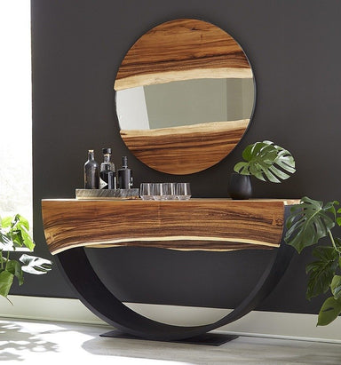 Phillips Collection Home Oversized LTL - Rate to be Quoted Phillips Collection River Mirror, Natural, Round