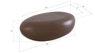 Phillips Collection Home Phillips Collection River Stone Coffee Table, Bronze, Small
