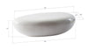 Phillips Collection Home Oversized LTL - Rate to be Quoted Phillips Collection River Stone Coffee Table, Gel Coat White, Large