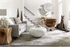 Phillips Collection Home Phillips Collection River Stone Coffee Table, Gel Coat White, Small