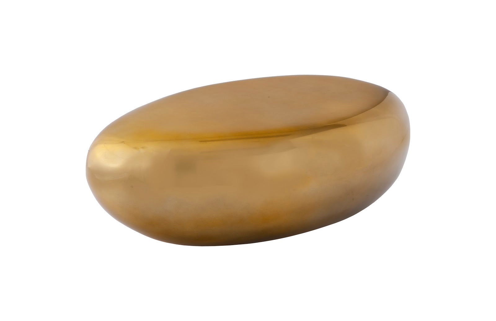 Phillips Collection Home Phillips Collection River Stone Coffee Table, Liquid Gold, Small