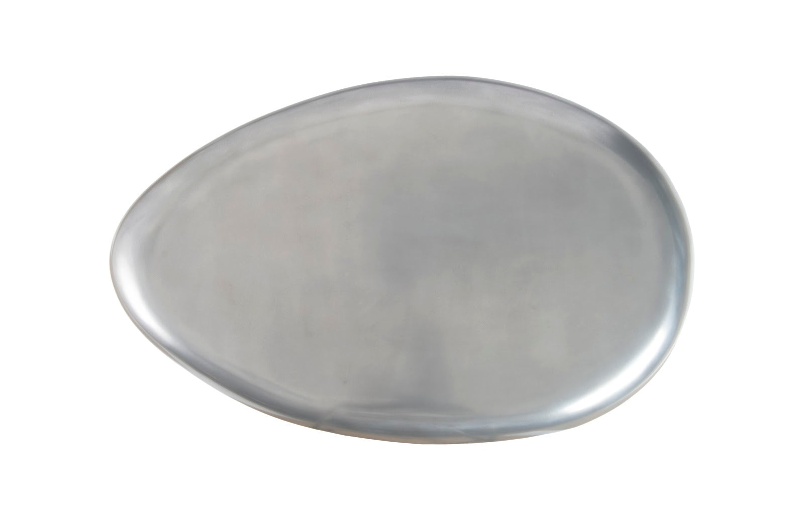 Phillips Collection Home Oversized LTL - Rate to be Quoted Phillips Collection River Stone Coffee Table, Polished Aluminum, Large