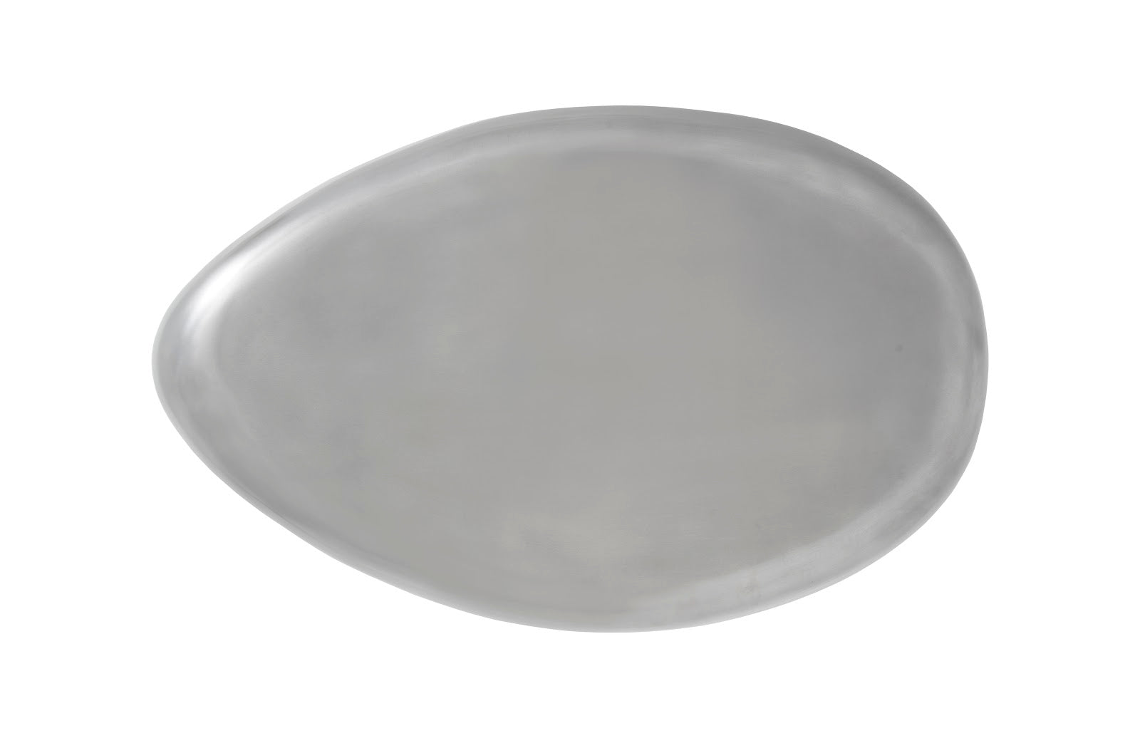 Phillips Collection Home Phillips Collection River Stone Coffee Table, Polished Aluminum, Small