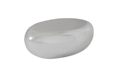 Phillips Collection Home Phillips Collection River Stone Coffee Table, Silver Leaf, Small