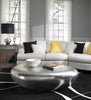 Phillips Collection Home Phillips Collection River Stone Coffee Table, Silver Leaf, Small