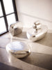 Phillips Collection Home Phillips Collection River Stone Coffee Table, Silver Leaf, Small