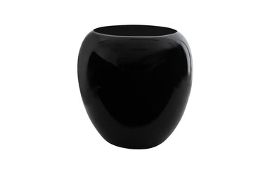 Phillips Collection Home Phillips Collection River Stone Side Table, Gel Coat Black