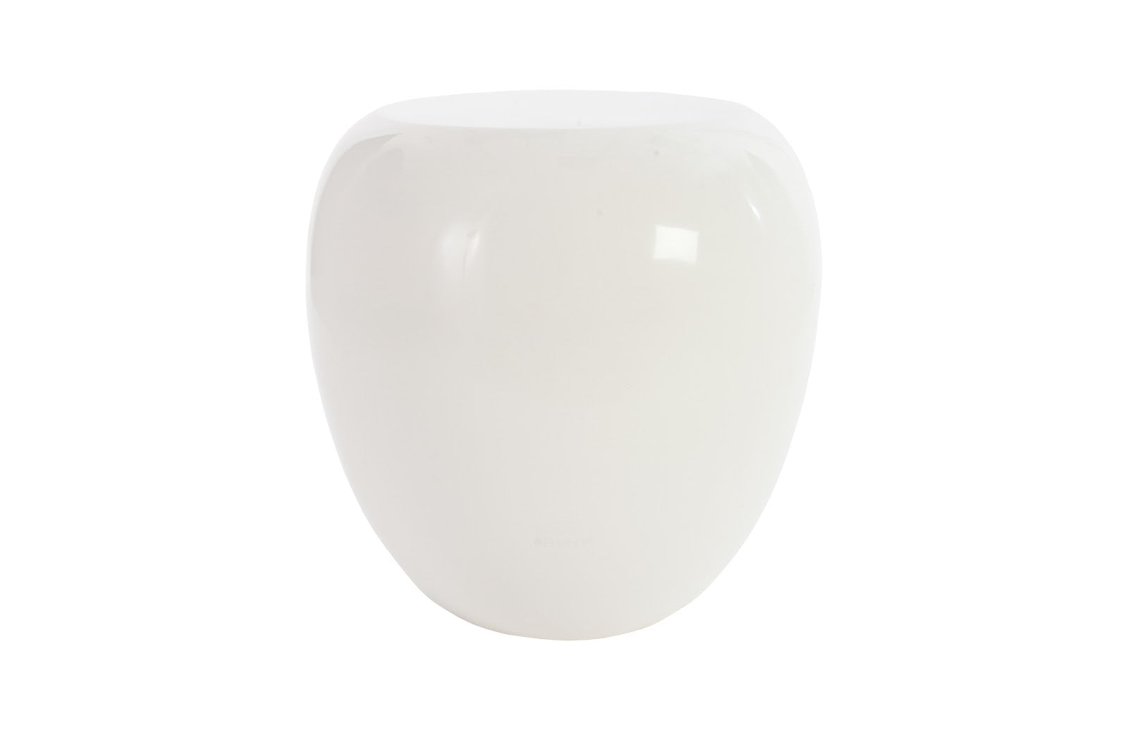 Phillips Collection Home Phillips Collection River Stone Side Table, Gel Coat White