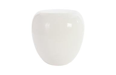 Phillips Collection Home Phillips Collection River Stone Side Table, Gel Coat White