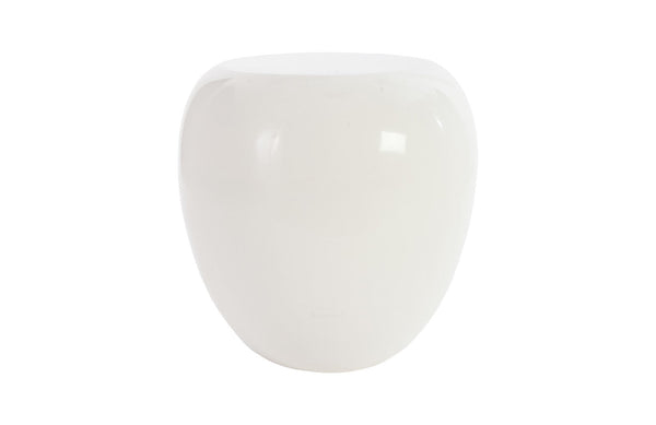 Phillips Collection Home Phillips Collection River Stone Side Table, Gel Coat White