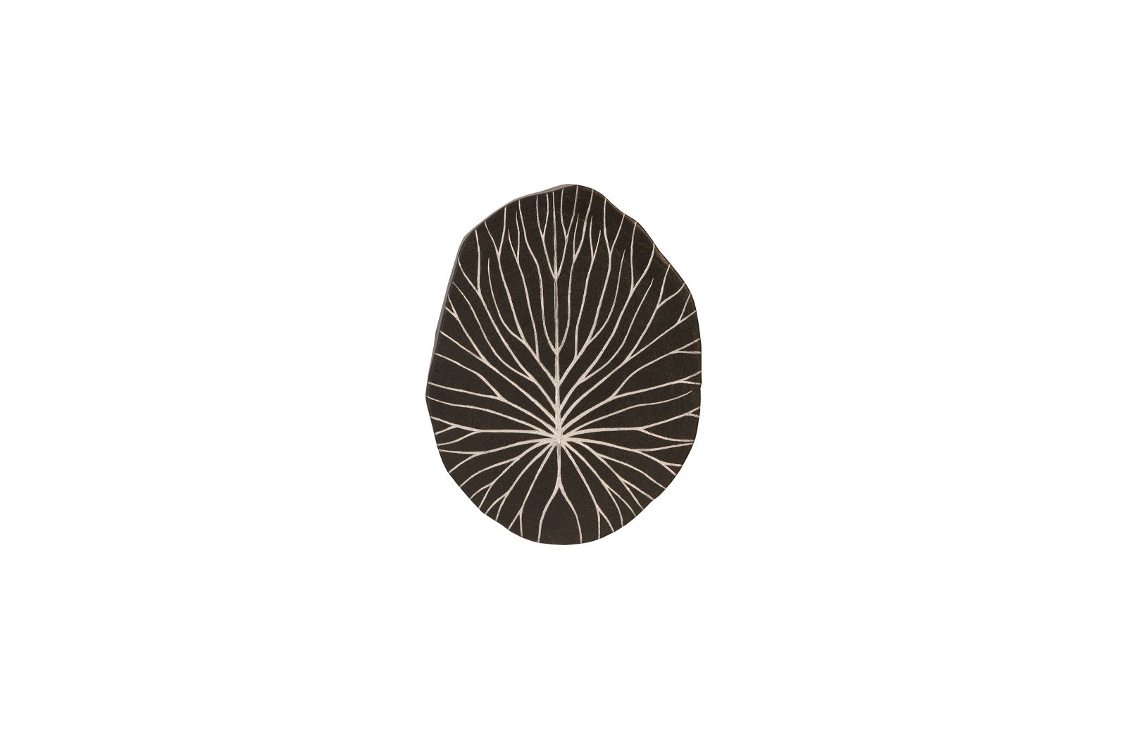 Phillips Collection Home Phillips Collection Rivulet Wall Tile, Chamcha Wood, Silver Leaf on Black