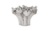 Phillips Collection Home Oversized LTL - Rate to be Quoted Phillips Collection Root Small Silver Dining Table Base, With Glass