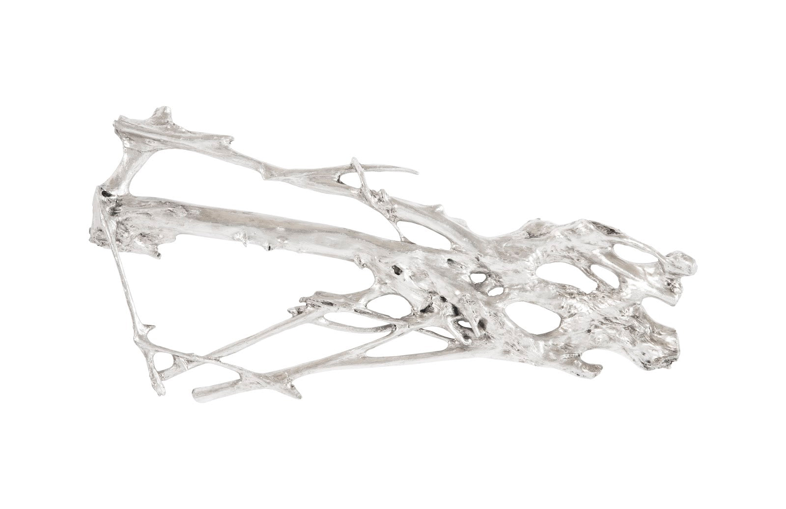 Phillips Collection Home Oversized LTL - Rate to be Quoted Phillips Collection Root Wall Art, Large, Silver Leaf