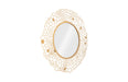 Phillips Collection Home Oversized LTL - Rate to be Quoted Phillips Collection Round Honeycomb Mirror Brass