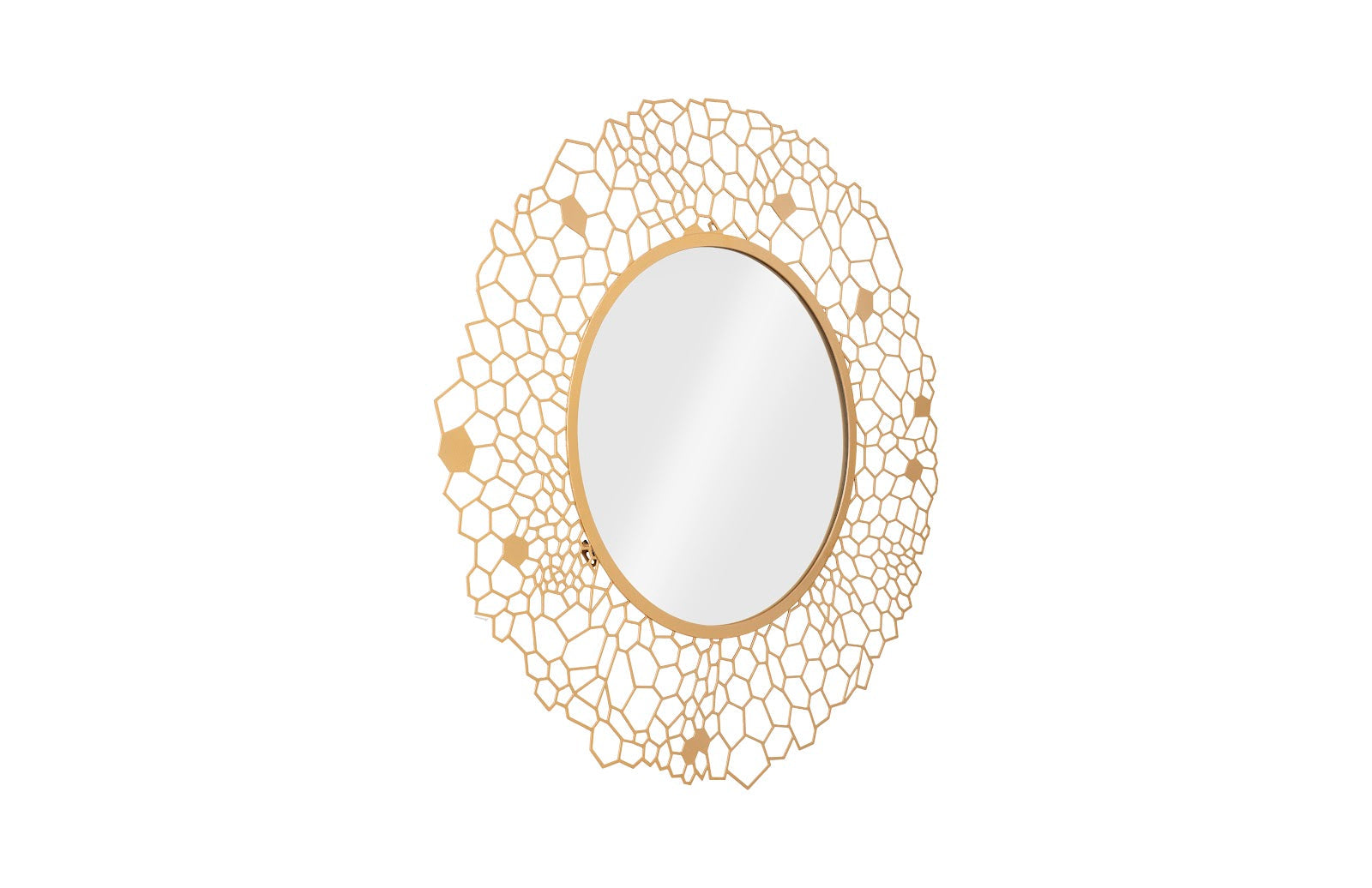 Phillips Collection Home Oversized LTL - Rate to be Quoted Phillips Collection Round Honeycomb Mirror Brass