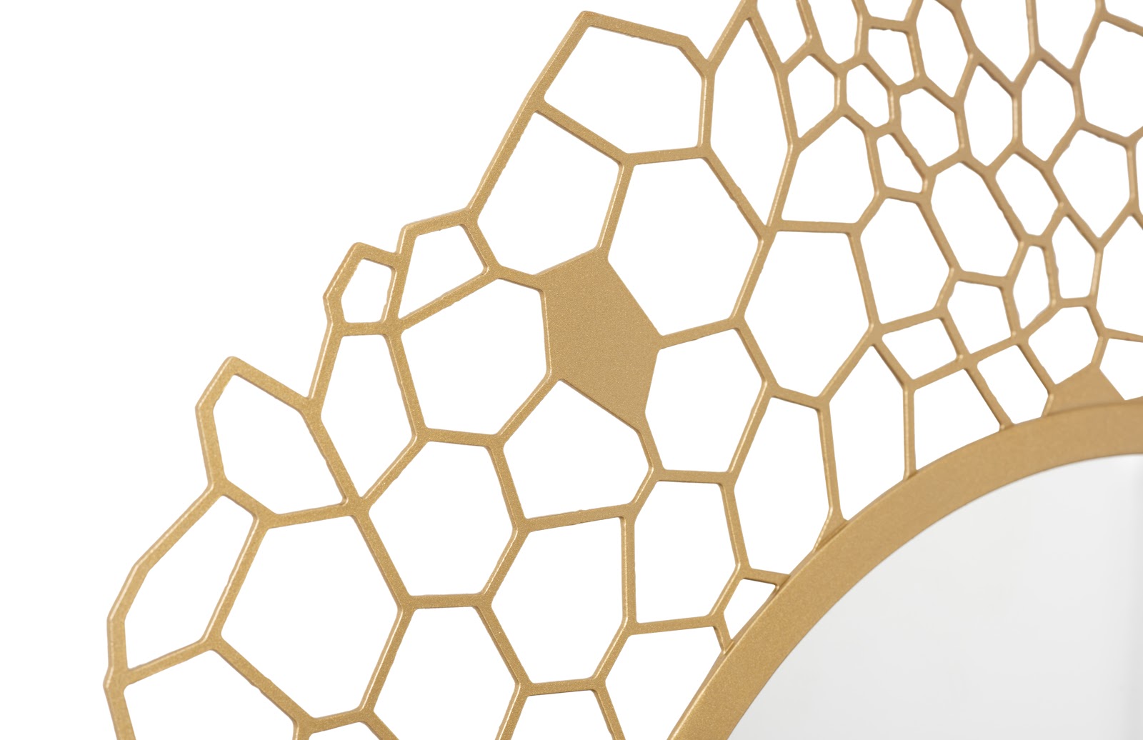 Phillips Collection Home Oversized LTL - Rate to be Quoted Phillips Collection Round Honeycomb Mirror Brass