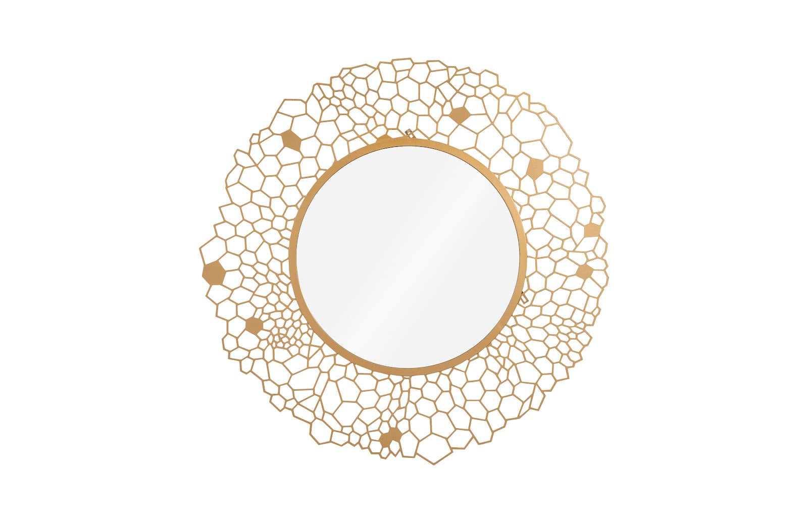 Phillips Collection Home Oversized LTL - Rate to be Quoted Phillips Collection Round Honeycomb Mirror Brass