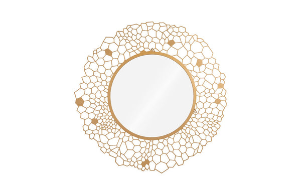 Phillips Collection Home Oversized LTL - Rate to be Quoted Phillips Collection Round Honeycomb Mirror Brass