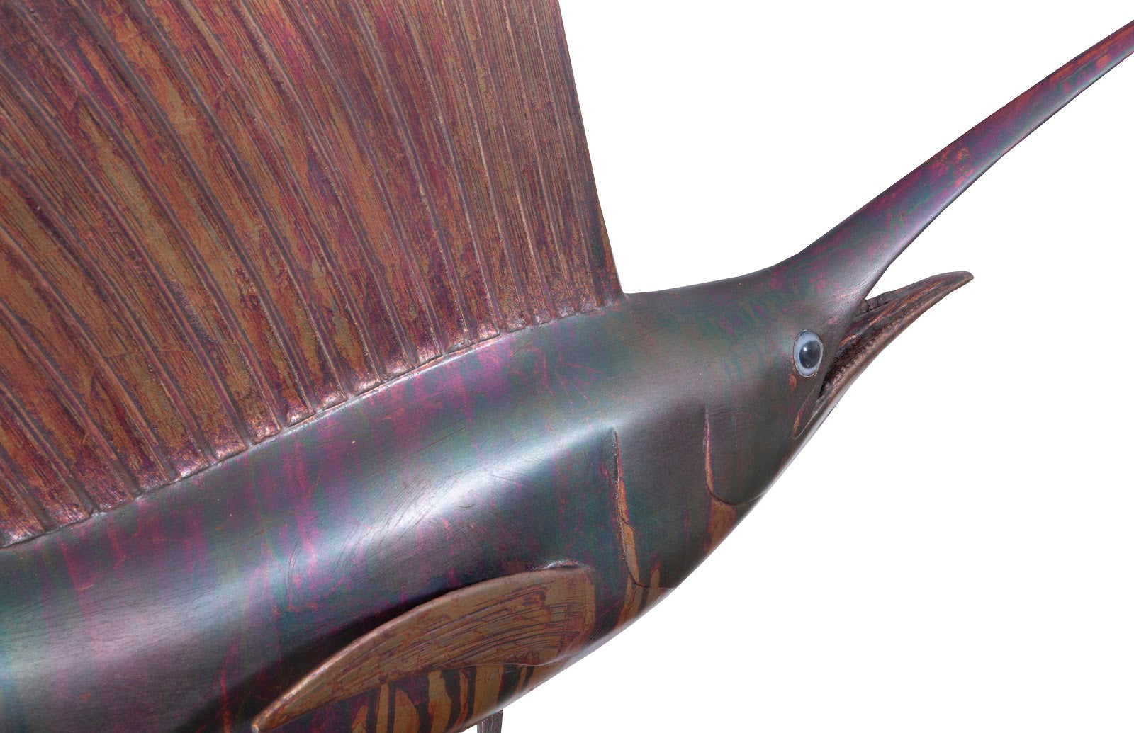 Phillips Collection Home Oversized LTL - Rate to be Quoted Phillips Collection Sail Fish Wall Sculpture, Resin, Copper Patina Finish