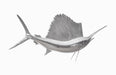 Phillips Collection Home Oversized LTL - Rate to be Quoted Phillips Collection Sail Fish Wall Sculpture, Resin, Silver Leaf