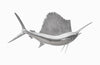 Phillips Collection Home Oversized LTL - Rate to be Quoted Phillips Collection Sail Fish Wall Sculpture, Resin, Silver Leaf