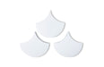 Phillips Collection Home Phillips Collection Scales Wall Tiles, Glossy White, Set of 3