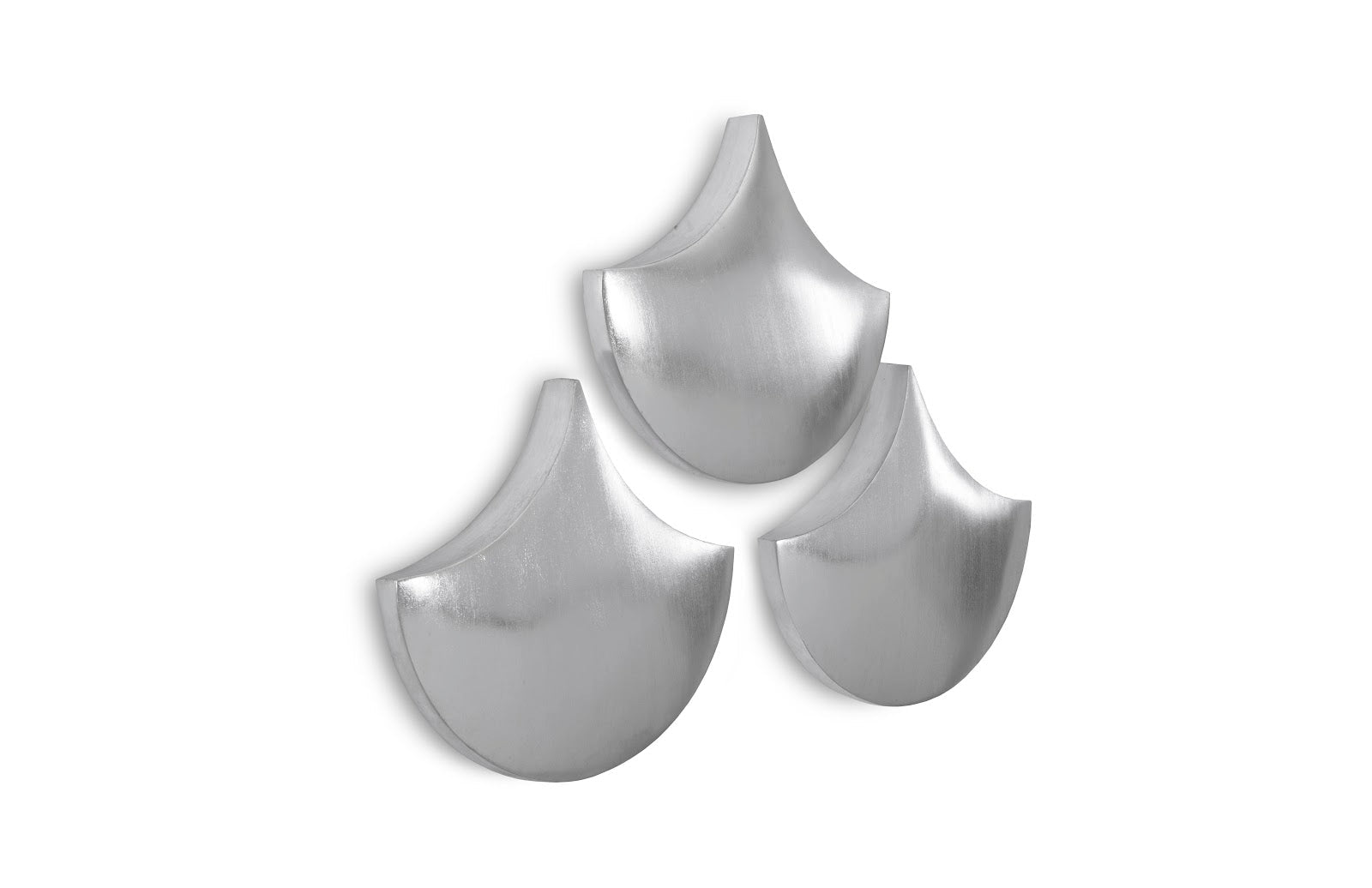 Phillips Collection Home Phillips Collection Scales Wall Tiles, Silver Leaf, Set of 3