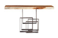 Phillips Collection Home Oversized LTL - Rate to be Quoted Phillips Collection Score Console Table, Chamcha Wood, Iron Base