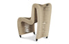 Phillips Collection Home Phillips Collection Seat Belt Dining Chair, Beige/Beige
