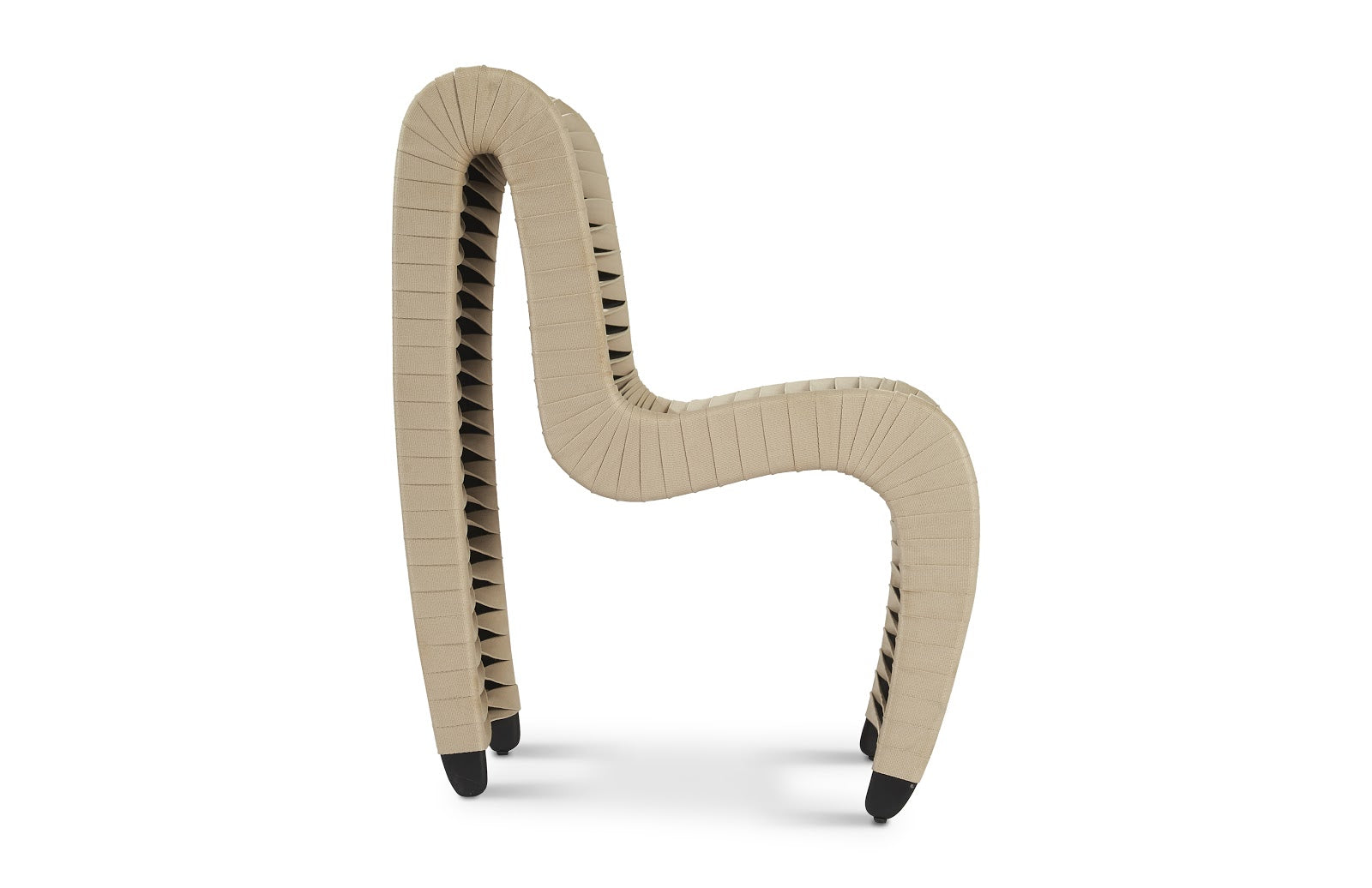 Phillips Collection Home Phillips Collection Seat Belt Dining Chair, Beige/Beige