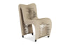 Phillips Collection Home Phillips Collection Seat Belt Dining Chair, Beige/Beige