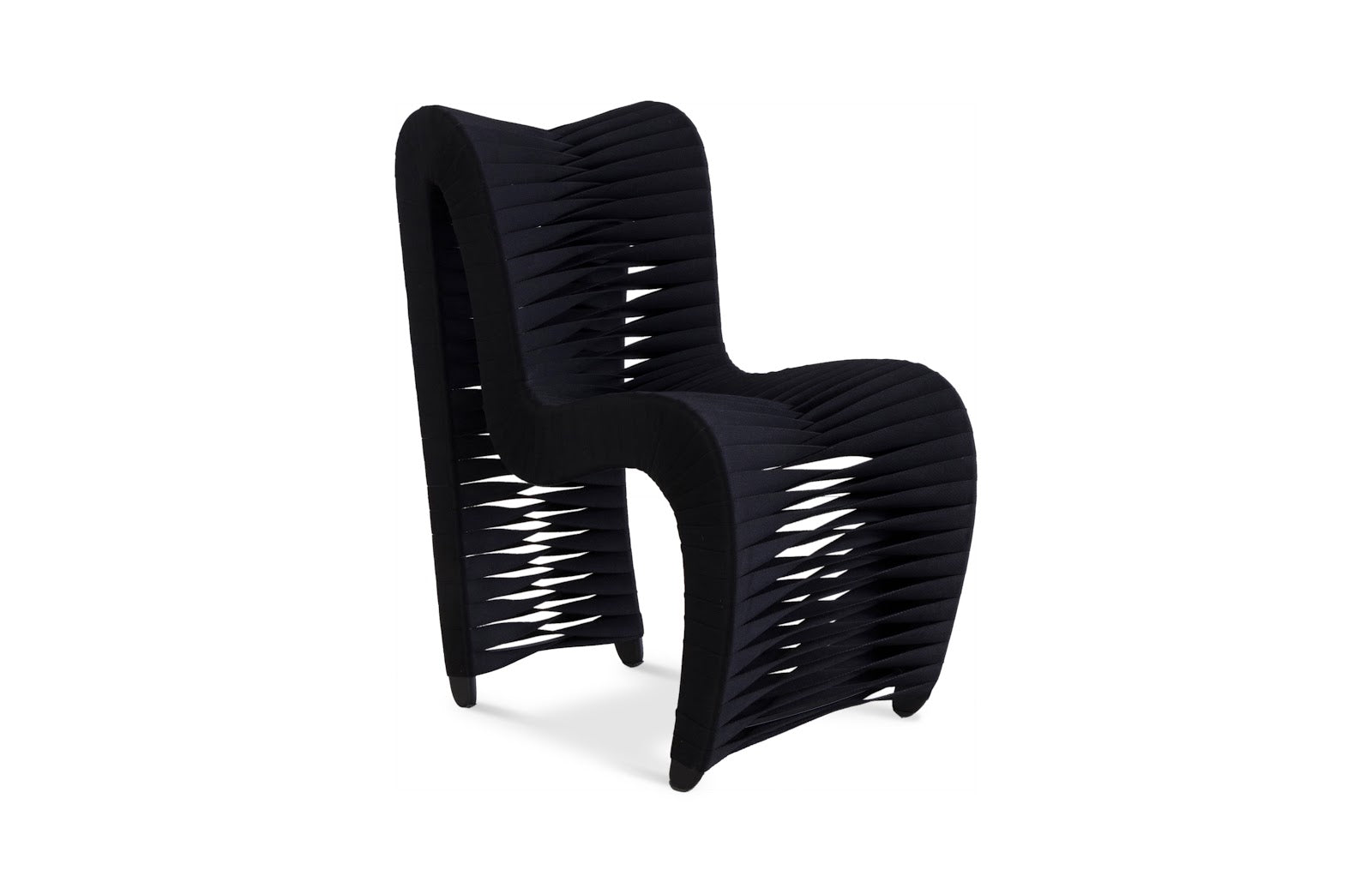 Phillips Collection Home Phillips Collection Seat Belt Dining Chair, Black/Black