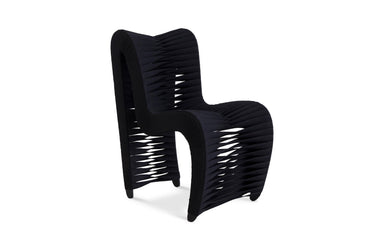 Phillips Collection Home Phillips Collection Seat Belt Dining Chair, Black/Black
