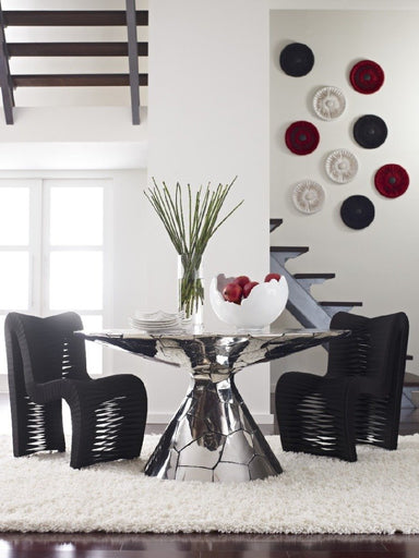 Phillips Collection Home Phillips Collection Seat Belt Dining Chair, Black/Black