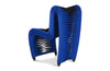 Phillips Collection Home Phillips Collection Seat Belt Dining Chair, Blue/Black
