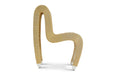Phillips Collection Home Phillips Collection Seat Belt Dining Chair, Gold, Metallic