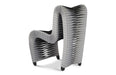 Phillips Collection Home Phillips Collection Seat Belt Dining Chair, Gray/Black