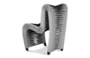 Phillips Collection Home Phillips Collection Seat Belt Dining Chair, Gray/Black