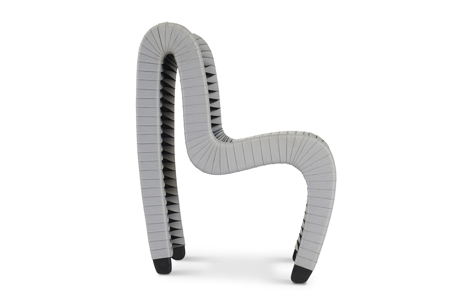 Phillips Collection Home Phillips Collection Seat Belt Dining Chair, Gray/Black