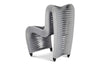 Phillips Collection Home Phillips Collection Seat Belt Dining Chair, Gray/Gray