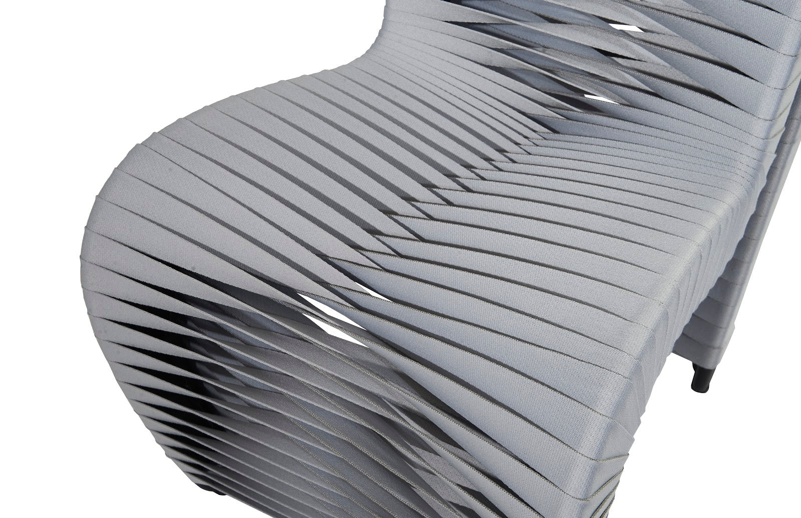 Phillips Collection Home Phillips Collection Seat Belt Dining Chair, Gray/Gray