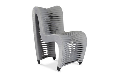 Phillips Collection Home Phillips Collection Seat Belt Dining Chair, Gray/Gray