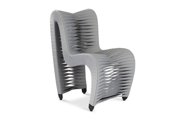 Phillips Collection Home Phillips Collection Seat Belt Dining Chair, Gray/Gray