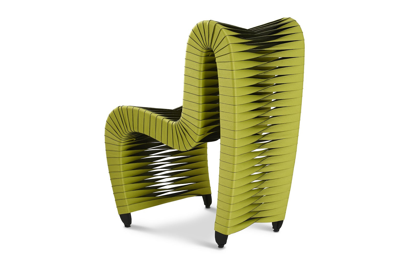 Phillips Collection Home Phillips Collection Seat Belt Dining Chair, Green
