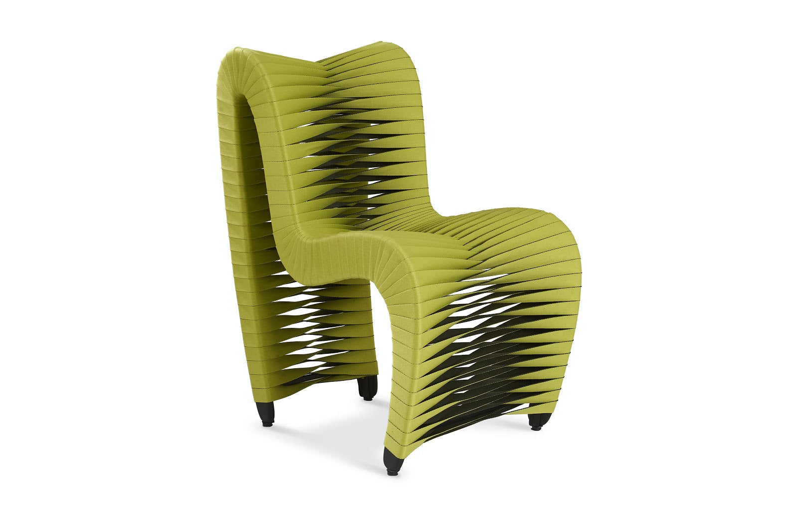 Phillips Collection Home Phillips Collection Seat Belt Dining Chair, Green