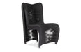Phillips Collection Home Phillips Collection Seat Belt Dining Chair, High Back, Black/Black